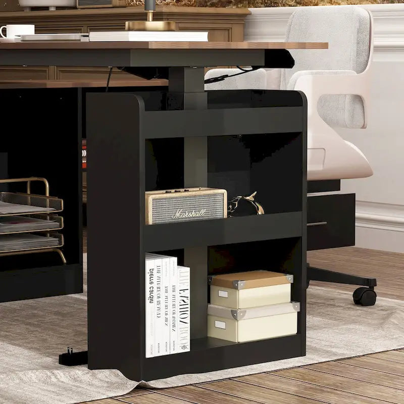 Bureau ergonomique réglable en hauteur avec rangement