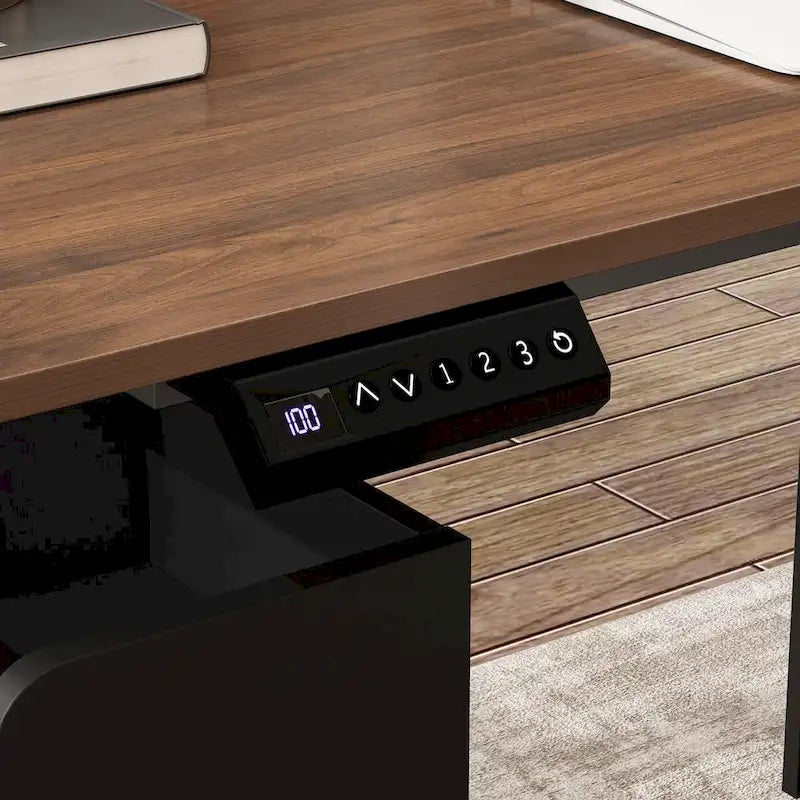 Bureau ergonomique réglable en hauteur avec rangement