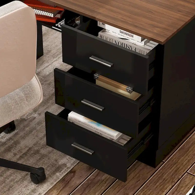 Bureau ergonomique réglable en hauteur avec rangement