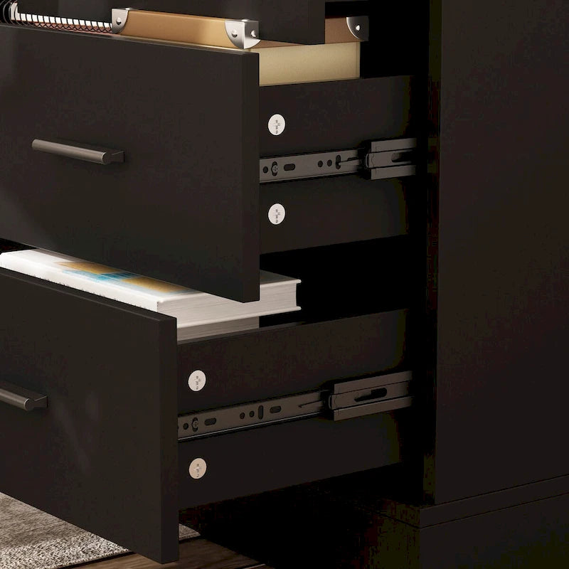 Bureau ergonomique réglable en hauteur avec rangement