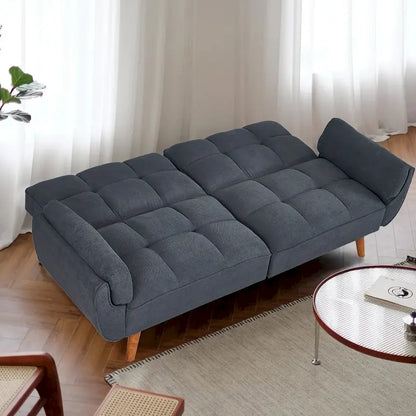 Canapé-lit futon, canapé convertible avec coussins, canapé deux places pliable pour salon