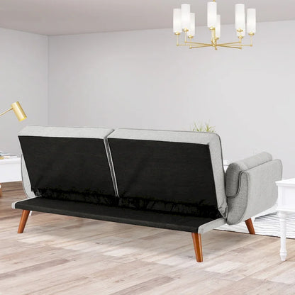 Canapé-lit futon, canapé convertible avec coussins, canapé deux places pliable pour salon
