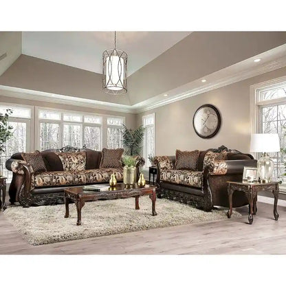 Ensemble de salon traditionnel marron 2 pièces Gracewood Hollow Dayaram
