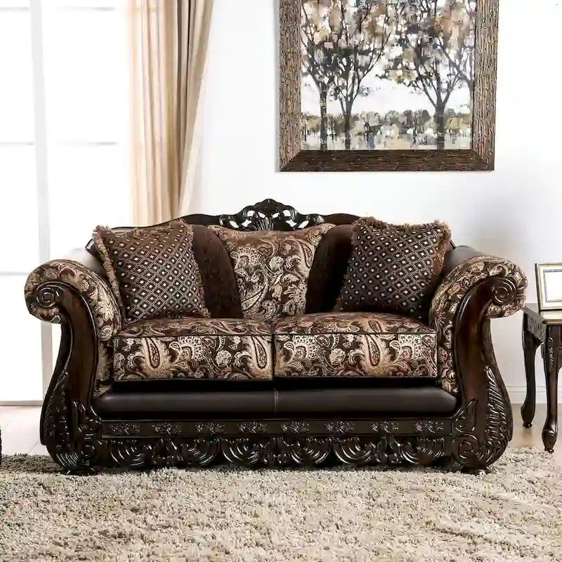 Ensemble de salon traditionnel marron 2 pièces Gracewood Hollow Dayaram