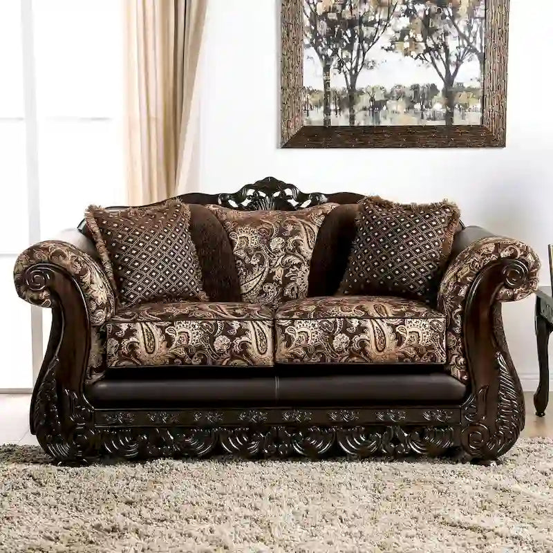 Ensemble de salon traditionnel marron 2 pièces Gracewood Hollow Dayaram