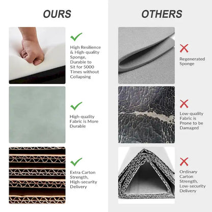 Fauteuil d'appoint Olivia Farmhouse en similicuir avec pieds en bois massif par HULALAHOME