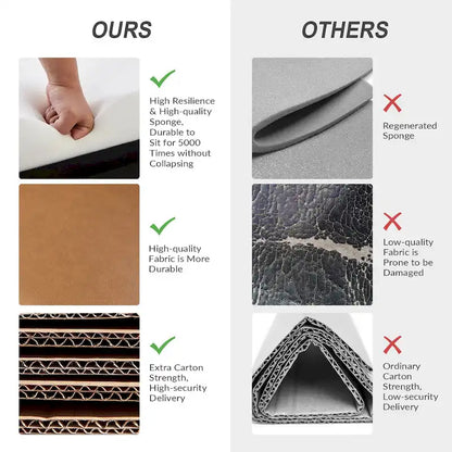 Fauteuil d'appoint Olivia Farmhouse en similicuir avec pieds en bois massif par HULALAHOME