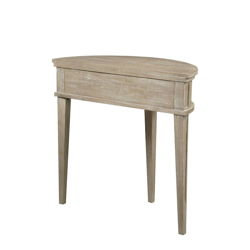 Console de rangement en bois massif avec finition antique