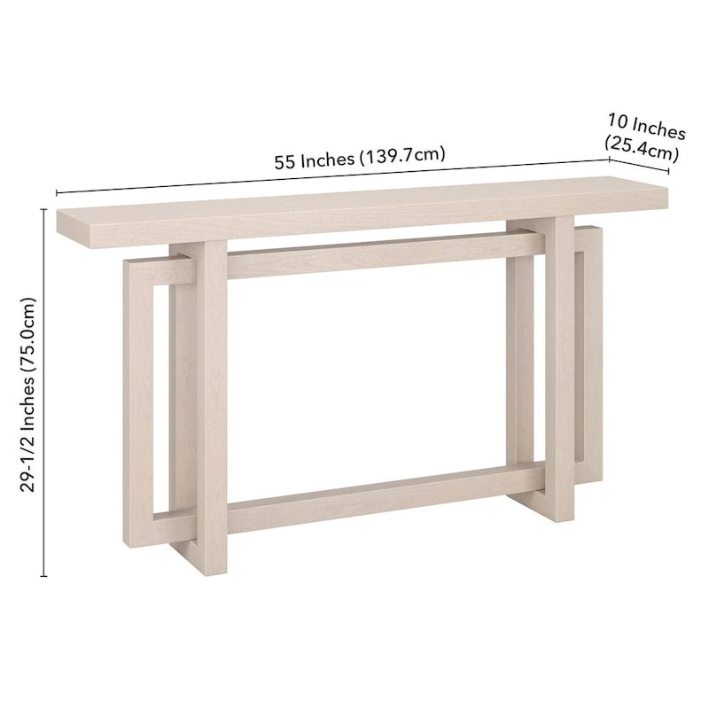 Console rectangulaire Breslow de 55 pouces de large - 55 pouces de large