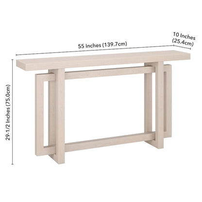 Console rectangulaire Breslow de 55 pouces de large - 55 pouces de large