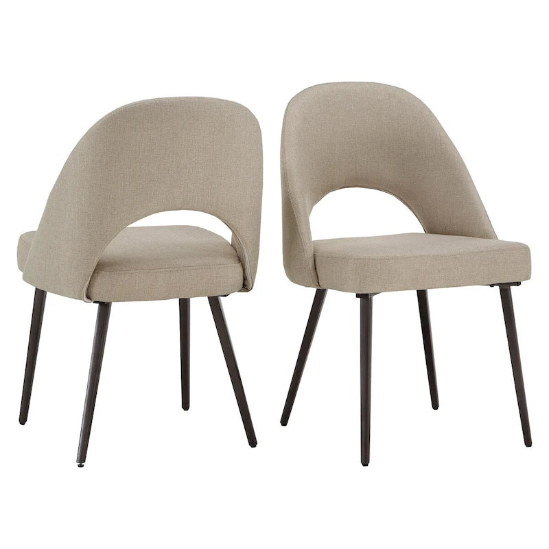 Chaises de salle à manger rembourrées Presley (lot de 2) par iNSPIRE Q Modern