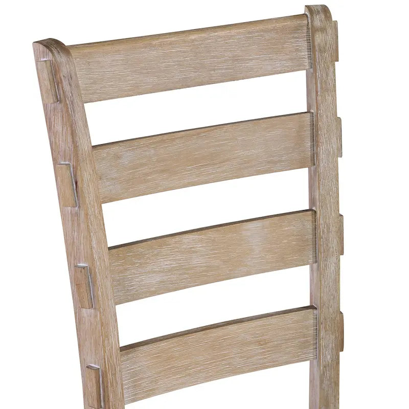 Ensemble de salle à manger minimaliste 6 pièces en chêne de 60 pouces de longueur (1 table à manger + 4 chaises rembourrées + 1 banc)