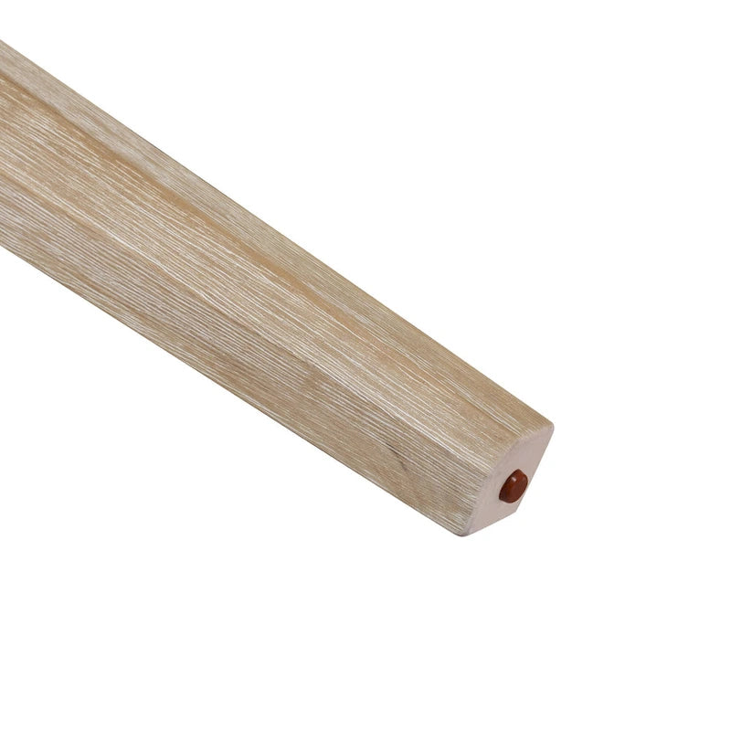 Ensemble de salle à manger minimaliste 6 pièces en chêne de 60 pouces de longueur (1 table à manger + 4 chaises rembourrées + 1 banc)