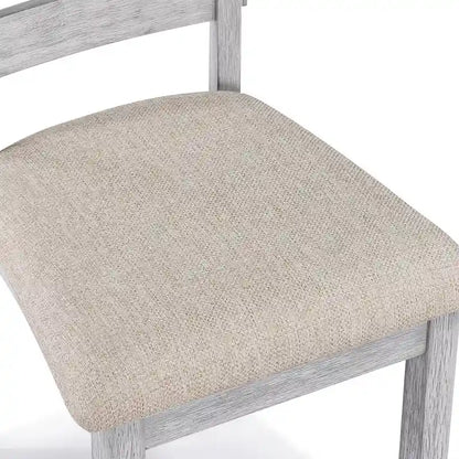 Ensemble de salle à manger minimaliste 6 pièces en chêne de 60 pouces de longueur (1 table à manger + 4 chaises rembourrées + 1 banc)