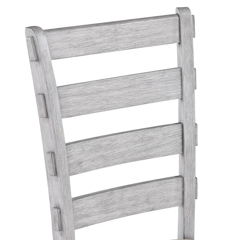 Ensemble de salle à manger minimaliste 6 pièces en chêne de 60 pouces de longueur (1 table à manger + 4 chaises rembourrées + 1 banc)