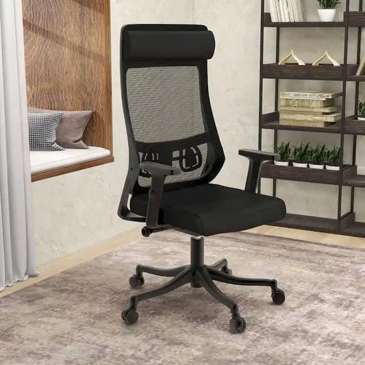 Cotton Office Conference Chair with Mesh Back Dale Series by LeisureMod