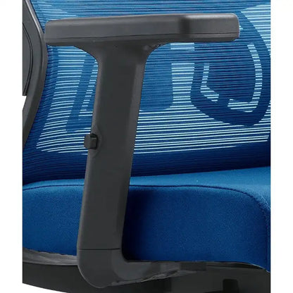 Chaise de conférence de bureau en coton avec dossier en maille, série Dale par LeisureMod