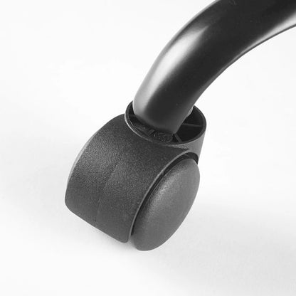 Chaise de bureau réglable à roulettes en acrylique sans accoudoirs pour style de vie urbain