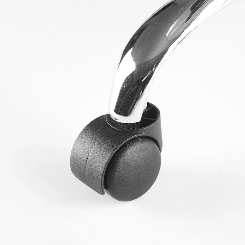 Chaise de bureau réglable à roulettes en acrylique sans accoudoirs pour style de vie urbain