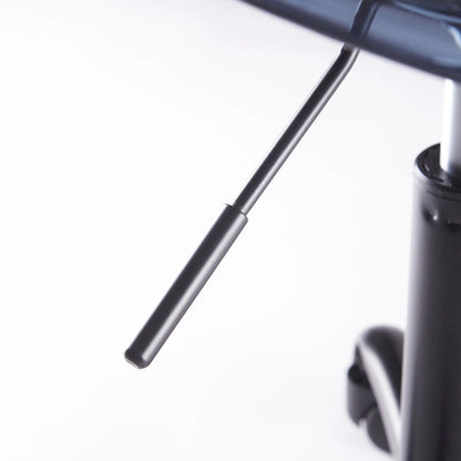 Chaise de bureau réglable à roulettes en acrylique sans accoudoirs pour style de vie urbain