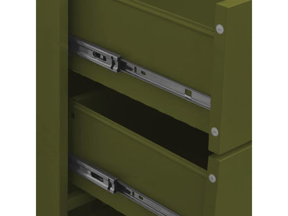 Commode Vert olive 80x35x101.5 Acier