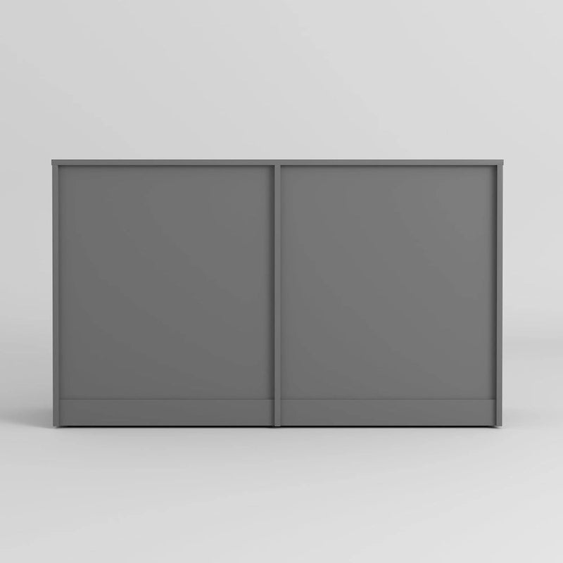 Commode double en bois à 6 tiroirs, 120 cm de large, grand meuble de rangement, commode, meuble TV