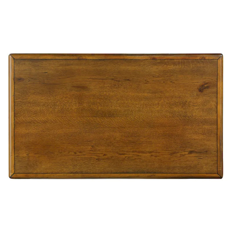 Table basse rectangulaire en bois massif avec 4 tiroirs