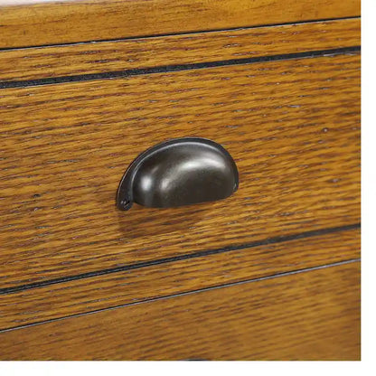 Table basse rectangulaire en bois massif avec 4 tiroirs