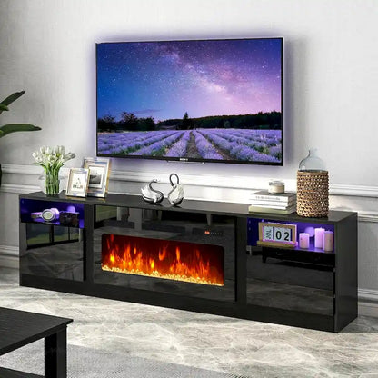 79 Fireplace TV Stand with 36 Electric Fireplace