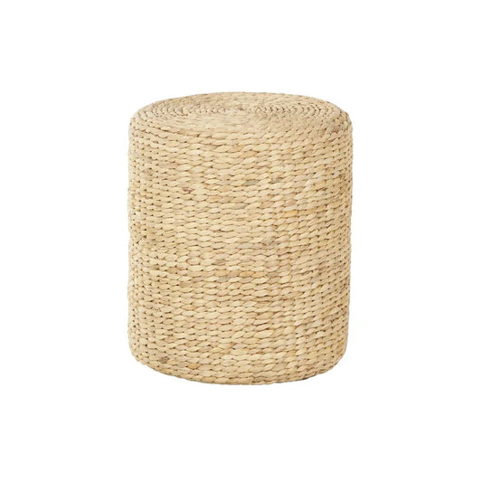 Seagrass Handmade Woven Drum Side End Accent Table - Brown - Roche River Decor