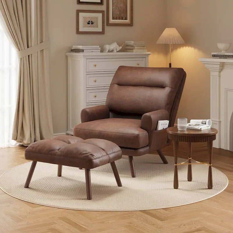 Fauteuil inclinable réglable OVIOS avec repose-pieds