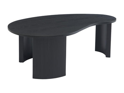 Table basse placage frêne - Noir - Doucezen