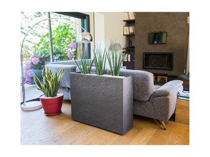 Jardinière Rectangulaire Meublita Apparence Pierre 63l-lot De 2