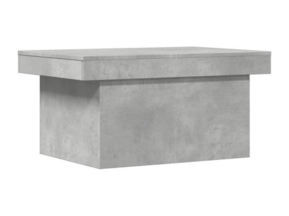 Table basse gris béton 80x55x40 cm bois d'ingénierie