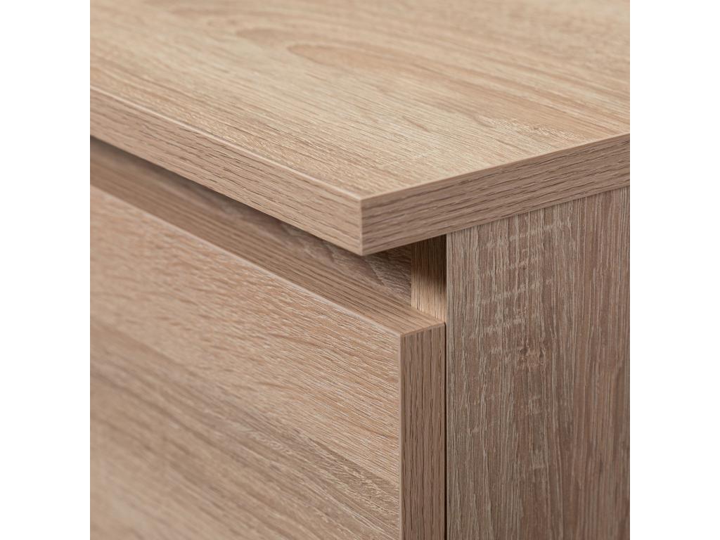 Commode Meublita K140 Chêne Meublita 138 cm 6 tiroirs façade Chêne Meublita 138x40x77 cm