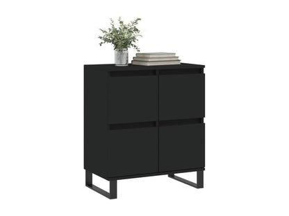 Buffet Noir 60x35x70 cm Bois d'ingénierie