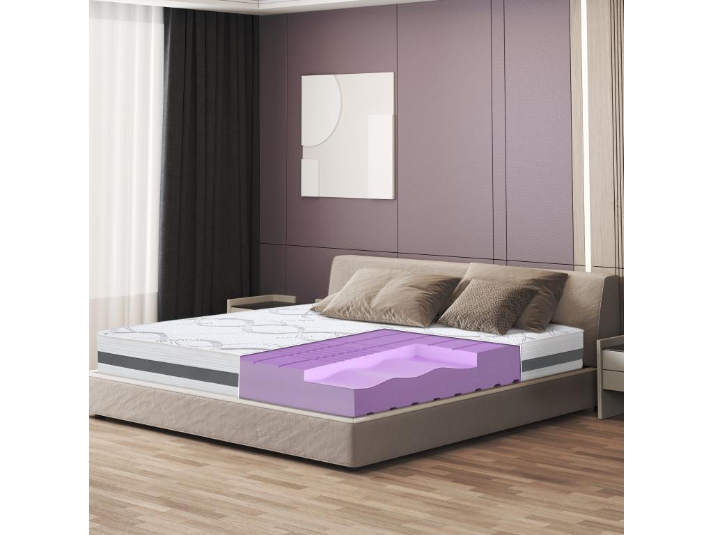Matelas Simple 70x140 à mémoire - Qualité Premium - Hauteur 25 cm - Fabriqué en Italie