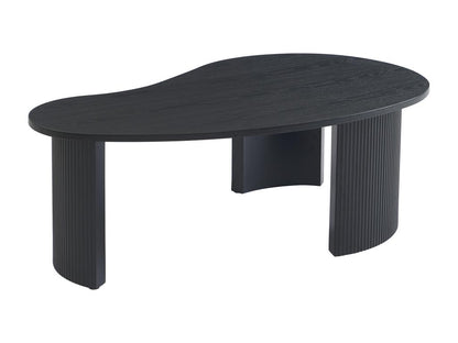 Table basse placage frêne - Noir - Doucezen