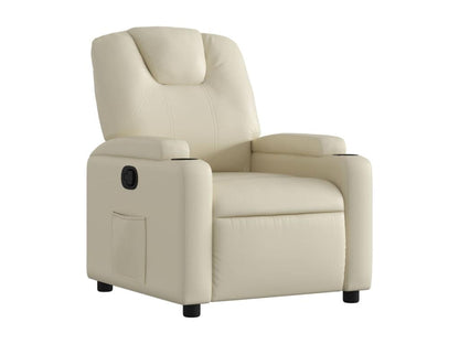 Fauteuil inclinable Crème Similicuir