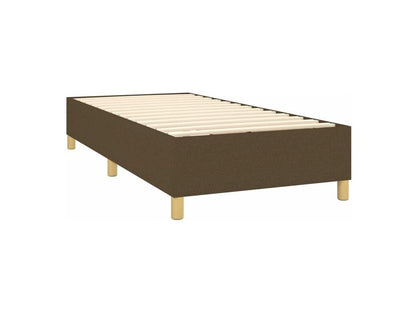 Sommier à Doucezen de lit matelas LED Marron foncé 80x200 Tissu