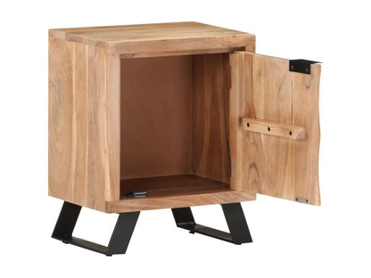 Table de chevet 40x30x50 Bois d'Doucezen avec bord naturel