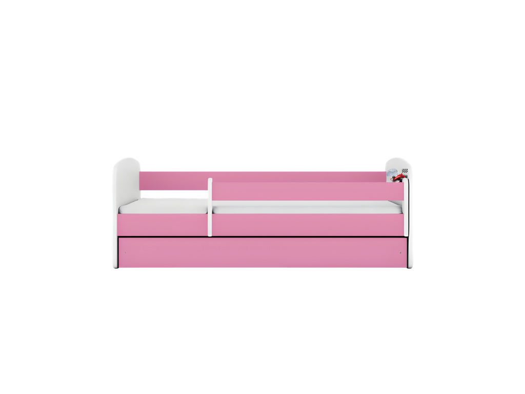 Lit Vertchez formule rose sans tiroir sans matelas 140/70