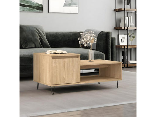 Table basse Chêne Doucezen 100x50x45 cm Bois d'ingénierie