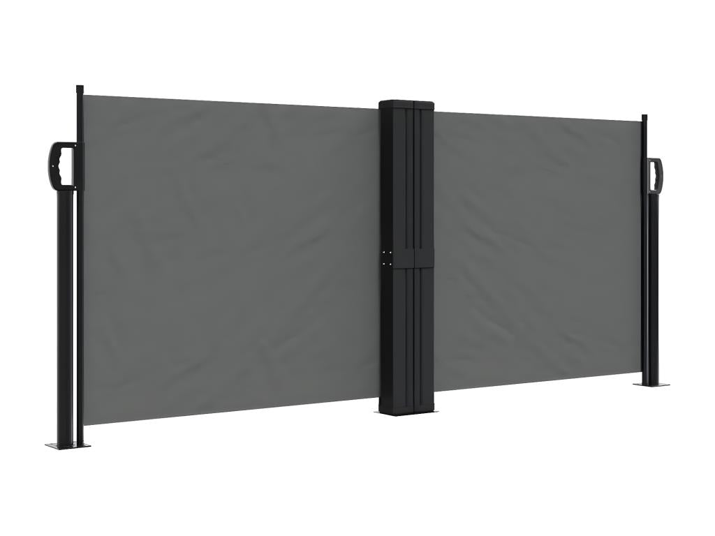 Auvent latéral rétractable anthracite 100x600 cm