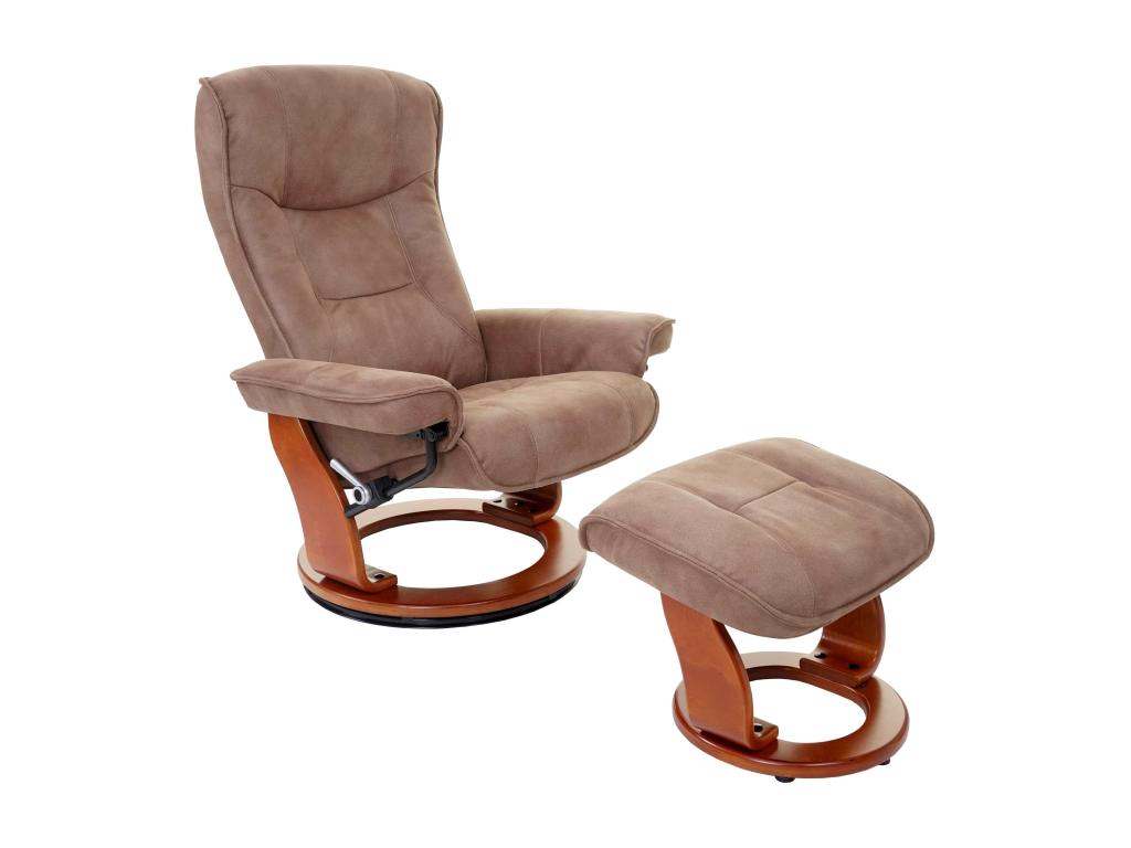 Fauteuil de détente TV tissu marron 86x82x105 cm 04 0003677