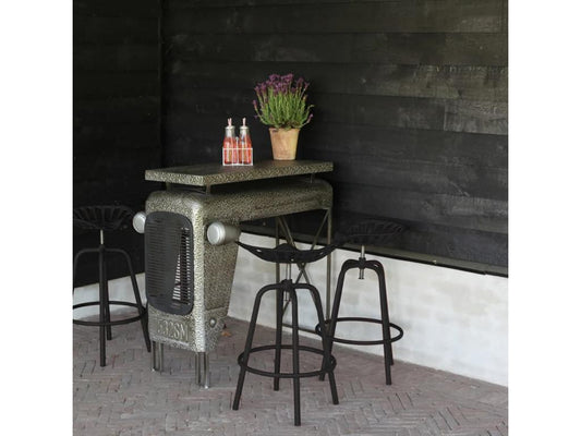 Chaise de tracteur de bar noir