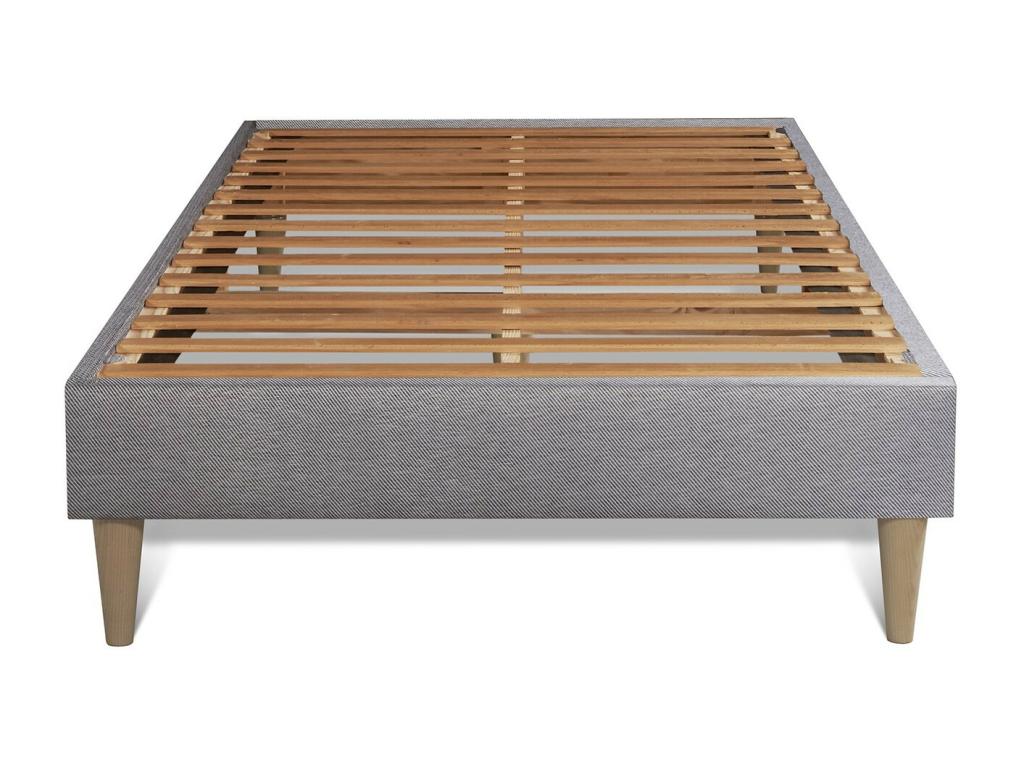 Ensemble matelas Mémoire de forme Vertchez 120x190 cm Maxi épaisseur 5zones de confort sommier Vertchez gris