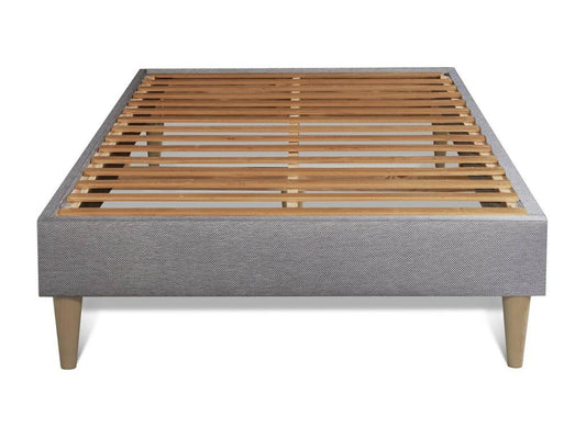 Ensemble matelas Mémoire de forme Vertchez 120x190 cm Maxi épaisseur 5zones de confort sommier Vertchez gris