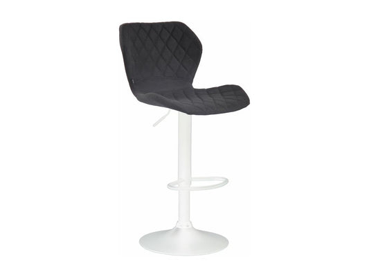 Tabouret de bar x1 métal blanc 47x51x88 cm 10 0004672