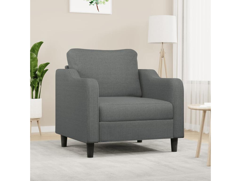 Fauteuil Gris Foncé 60 cm Tissu